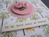 'Deer' Maid of Honour Card With A longer title