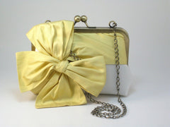 Flower Girl Bow Bag - Baby Yellow