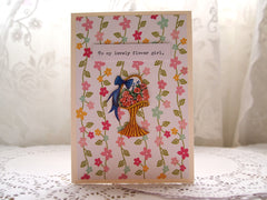 Flower Girl Card