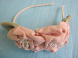 Linen Roses Headband