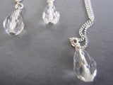 Candy Crystal Drop Pendant & Candy Crystal Earrngs Set