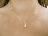 Clara Crystal & Pearl Earrings and Necklace Set