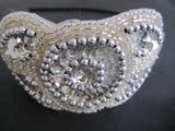 Nina 1920's Silver Beaded Headband