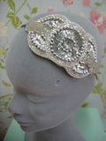 Nina 1920's Silver Beaded Headband