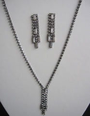 Pina Art Deco Necklace & Earrings Set