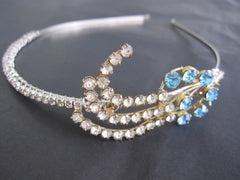 Blue Diamante Headband