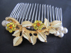 Flower Pearl Comb