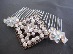 Art Deco Crystal Comb