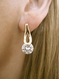Gold Crystal Earrings