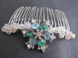 Green Crystal Pearl Comb