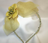 Floppy Bow with Vintage Flower Headband