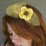 Floppy Bow with Vintage Flower Headband