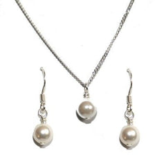 Pippa Pearl Earrings & Necklace Set