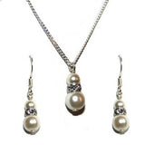 Polly Pearl Earrings & Necklace Set